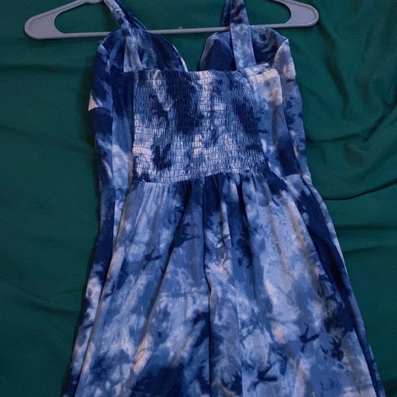 blue tye dye dress - Picture 2 of 2
